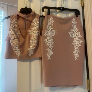 Pink Top / Skirt Set